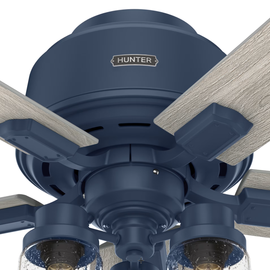 Hunter Fan Hartland Flushmount Pull Chain Ceiling Fan with 10W LED