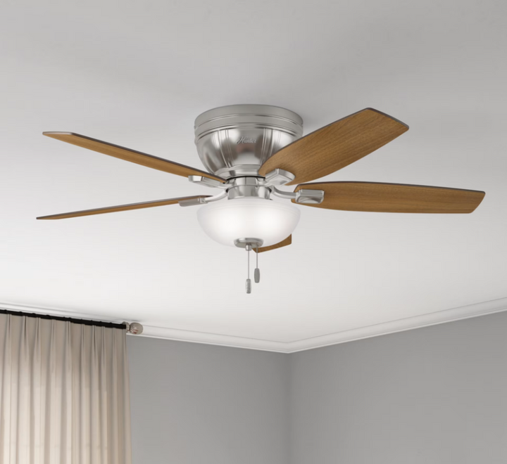 Hunter Fan Kenbridge 52" Flushmount Pull Chain Ceiling Fan with 27W LED