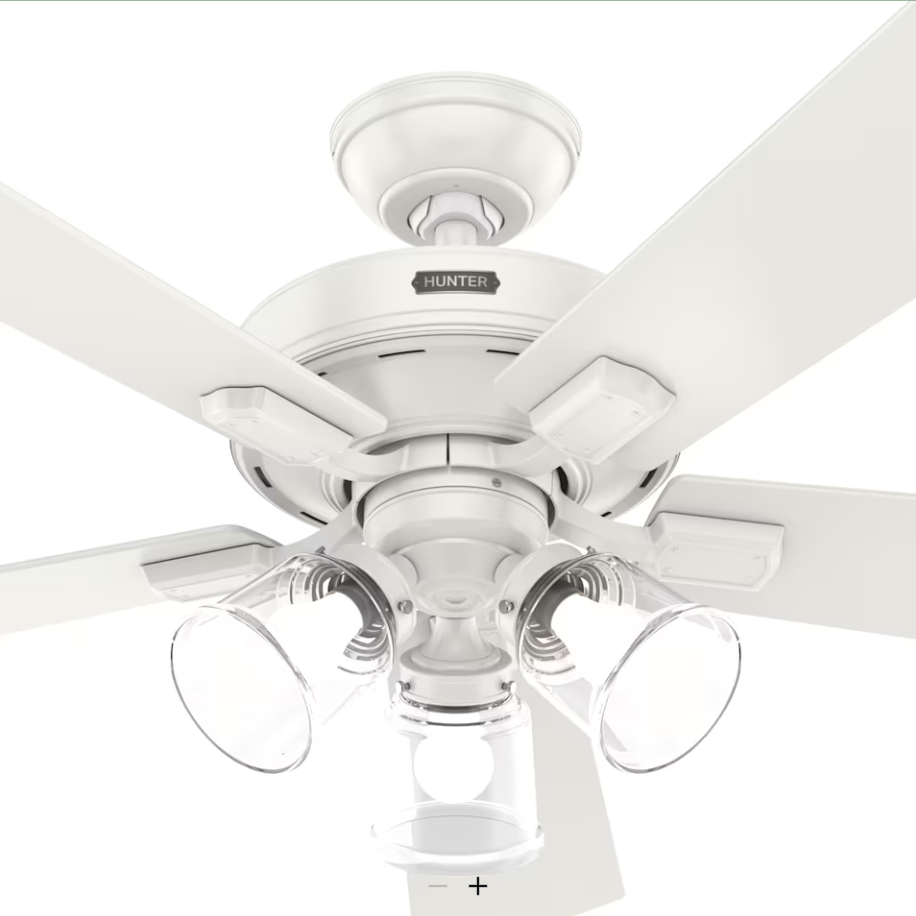 Hunter Fan Crestfield 52" Ceiling Fan with 21W LED and Remote