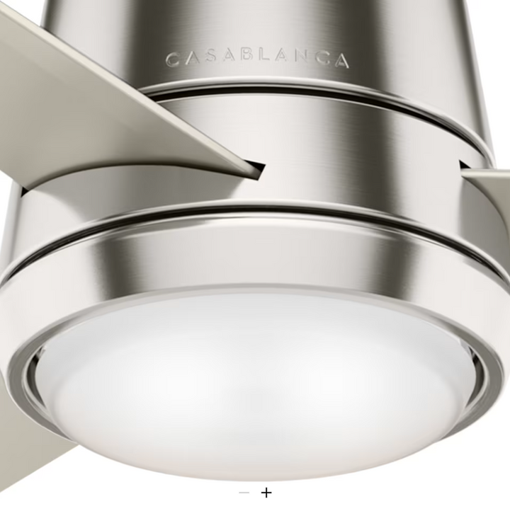 Casablanca Commodus Indoor Flushmount Ceiling Fan with 24W LED and Wall Control