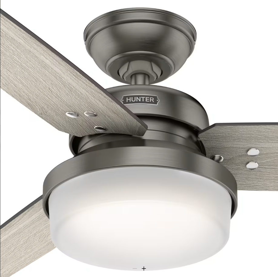 Hunter Fan Sentinel 44" Indoor Ceiling Fan with 19.6W LED and Remote