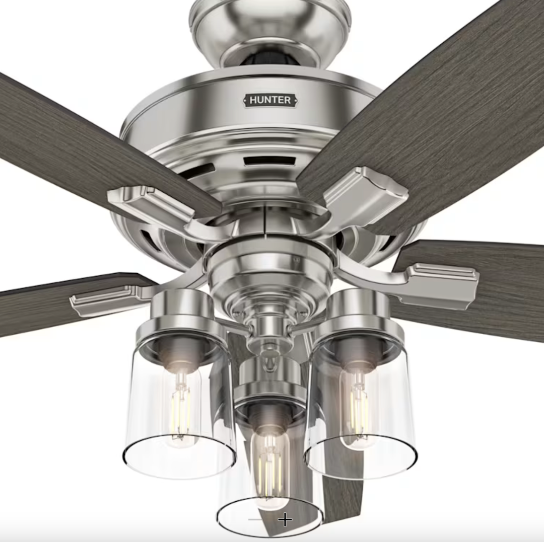 Hunter Fan Bennett Ceiling Fan with 3lights 11W LED and Remote