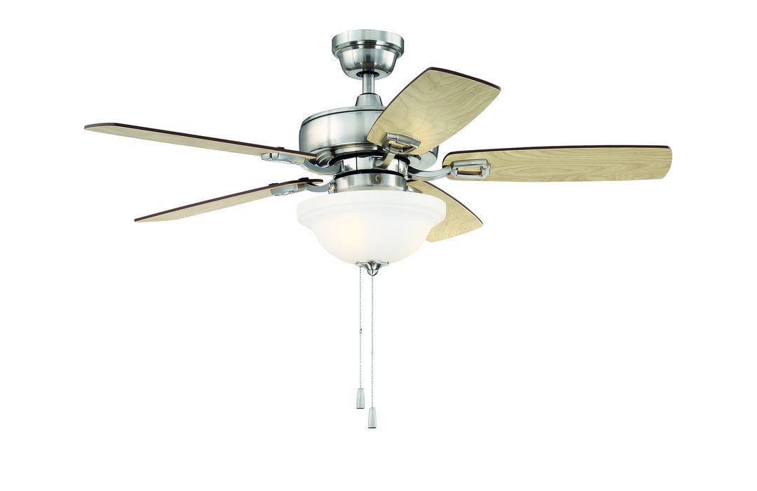 Craftmade Twist N Click Pull Chain Ceiling Fan with Dimmable LED Light