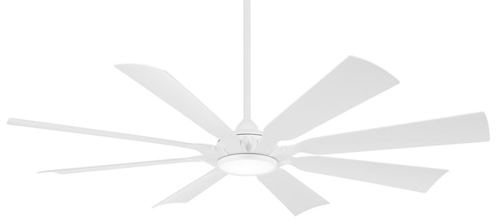 Minka Aire Future 65" Outdoor DC Ceiling Fan with 30W LED Light and 6 Speed Remote Control