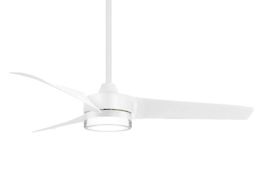 Minka Aire Veer 56" Ceiling Fan in with 16W LED Light and Remote Control