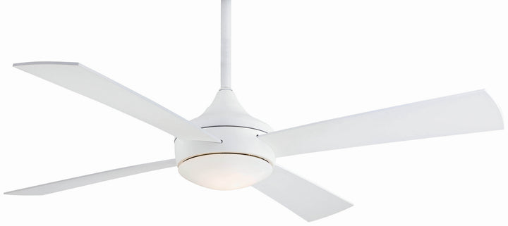 Minka Aire Aluma Wet 52" Outdoor Ceiling Fan with 20W Dimmable LED Light and Remote Control