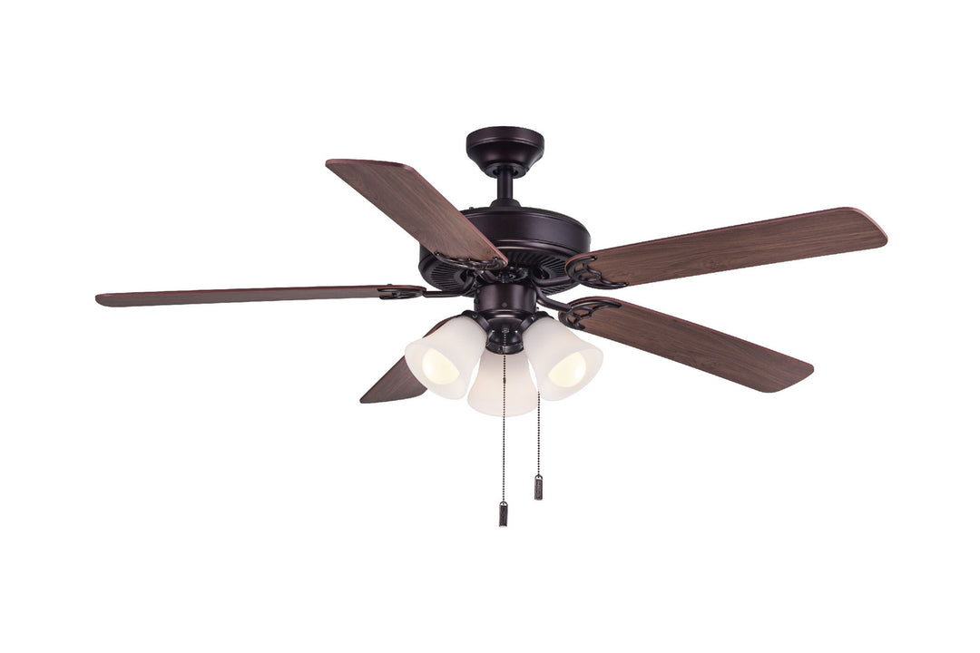 Wind River Dalton 52" 3 Light Pull Chain Ceiling Fan with 39W LED