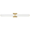 Aiden LED Vanity in Lacquered Brass