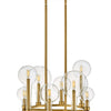 Alchemy LED Chandelier in Lacquered Brass