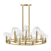 Alchemy LED Chandelier in Lacquered Brass