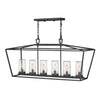 Alford Place LED Linear Chandelier in Museum Black