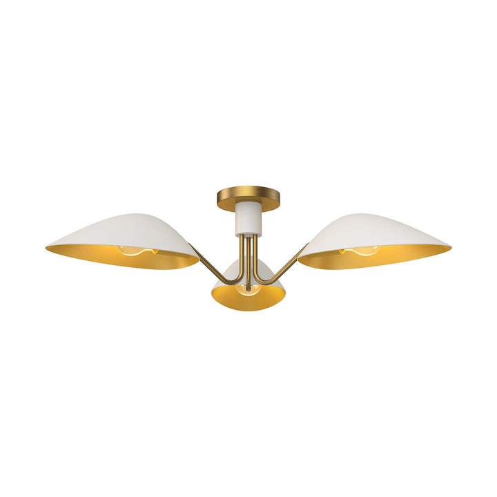 Alora Three Light Semi-Flush Mount