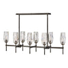 Ana LED Linear Chandelier in Black Oxide