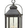 Anchorage LED Hanging Lantern in Aged Zinc