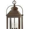 Anchorage LED Hanging Lantern in Light Oiled Bronze