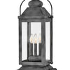 Anchorage LED Outdoor Lantern in Aged Zinc
