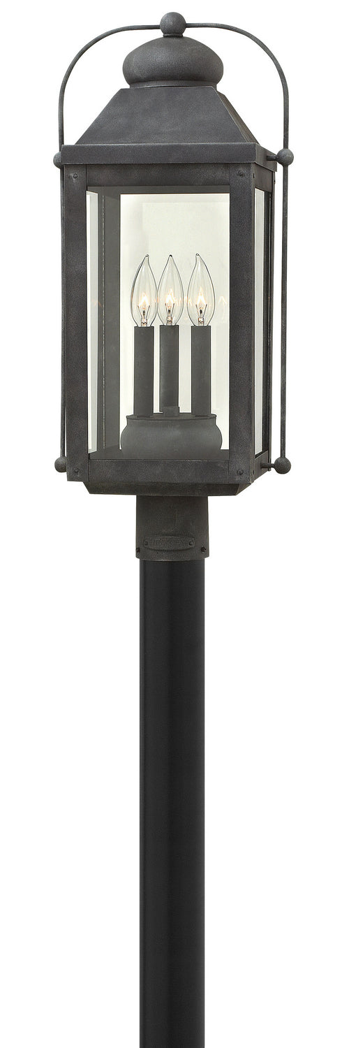 Anchorage LED Post Top/ Pier Mount in Aged Zinc