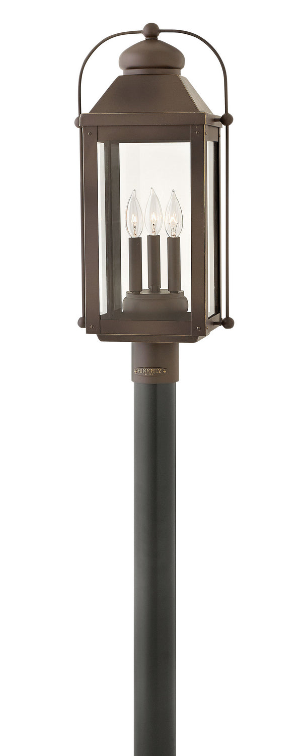 Anchorage LED Post Top/ Pier Mount in Light Oiled Bronze