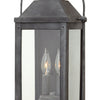 Anchorage LED Wall Mount in Aged Zinc