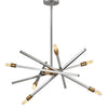 Archer LED Chandelier in Brushed Nickel