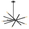 Archer LED Chandelier in Satin Black