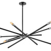 Archer LED Chandelier in Satin Black