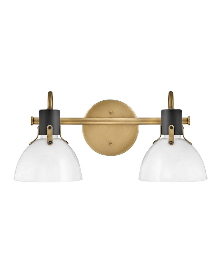 Argo LED Vanity in Heritage Brass