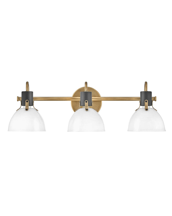 Argo LED Vanity in Heritage Brass