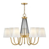 Aston LED Chandelier in Heritage Brass
