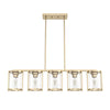 Astwood Five Light Linear Chandelier in Alturas Gold