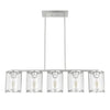 Astwood Five Light Linear Chandelier in Brushed Nickel