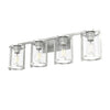 Astwood Four Light Vanity in Brushed Nickel