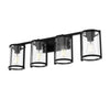 Astwood Four Light Vanity in Matte Black