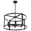Astwood Six Light Chandelier in Matte Black