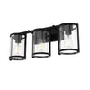 Astwood Three Light Vanity in Matte Black
