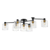 Axel LED Foyer Pendant in Black