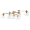 Axel LED Semi-Flush Mount in Heritage Brass
