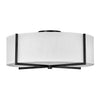 Axis Off White LED Foyer Pendant in Black
