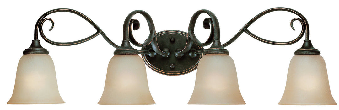 Barrett Place Four Light Vanity in Mocha Bronze