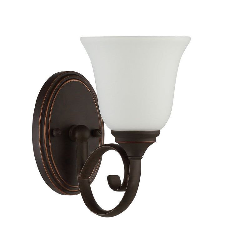 Barrett Place One Light Wall Sconce in Mocha Bronze