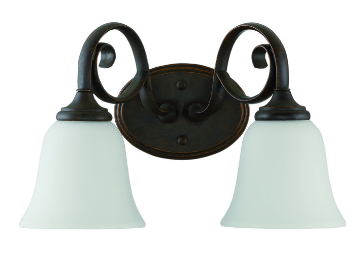 Barrett Place Two Light Vanity in Mocha Bronze