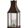 Beacon Hill LED Pier Mount in Blackened Copper