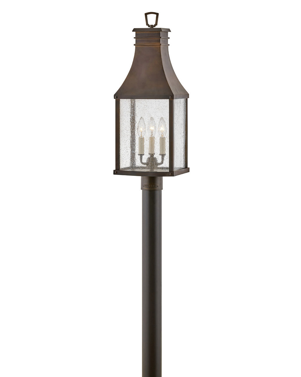 Beacon Hill LED Post Top or Pier Mount in Blackened Copper