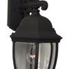 Bent Glass Cast One Light Wall Mount in Textured Black