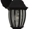 Bent Glass Cast One Light Wall Mount in Textured Black