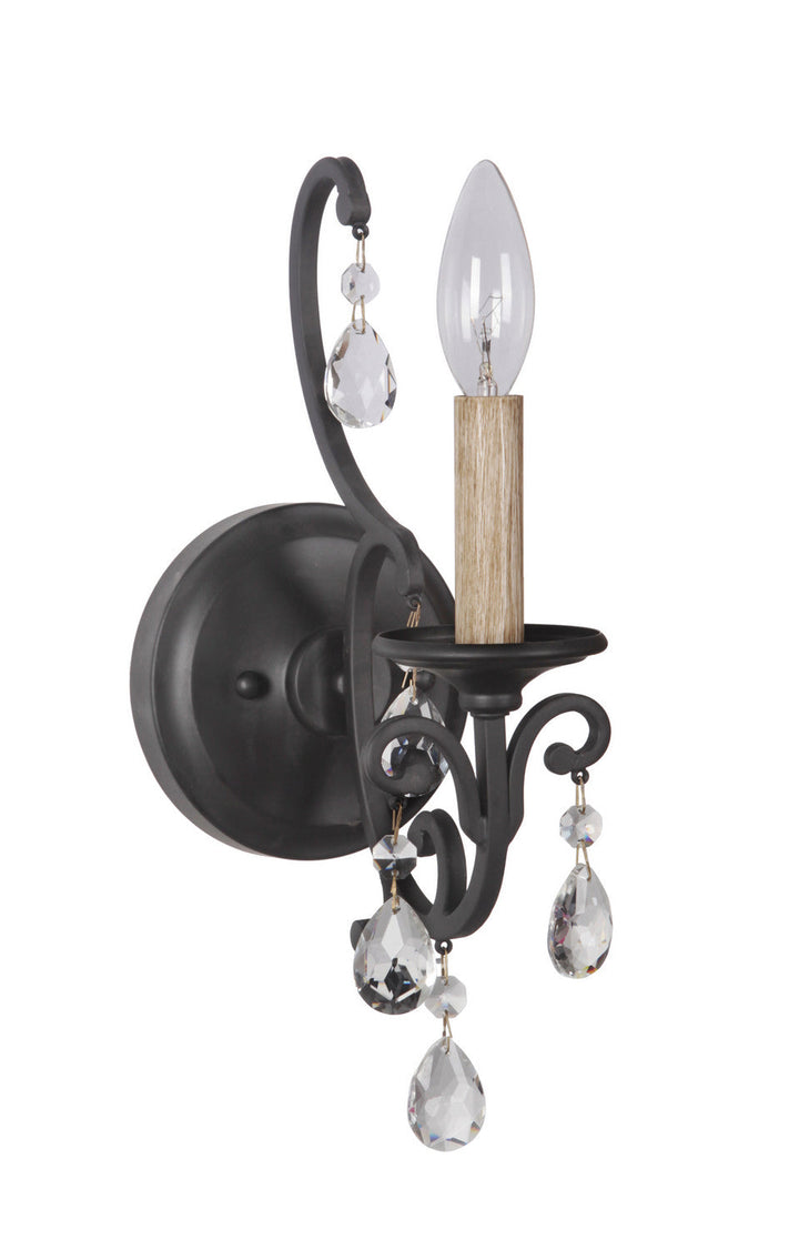 Bentley One Light Wall Sconce in Matte Black