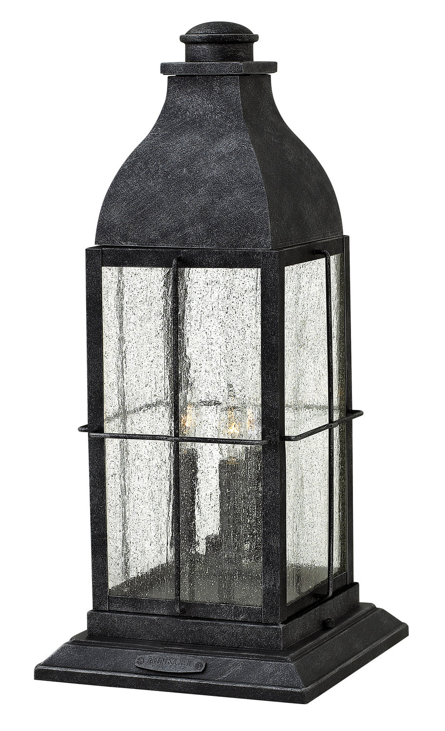 Bingham LED Pier Mount in Greystone