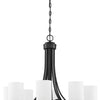 Bolden Eight Light Chandelier in Flat Black