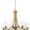 Bolden Eight Light Chandelier in Satin Brass