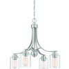Bolden Four Light Chandelier in Brushed Polished Nickel